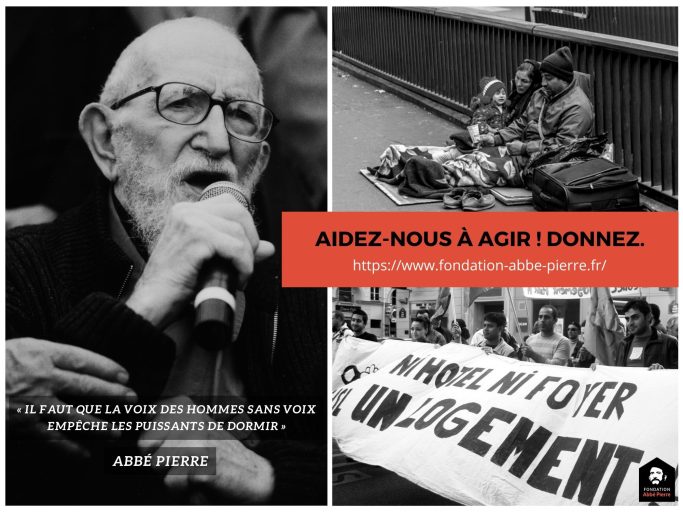 Affiche Fondation Abbé Pierre