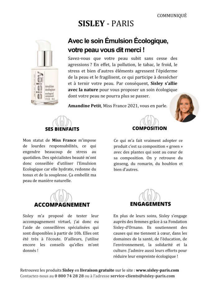 Publireportage Sisley BTS